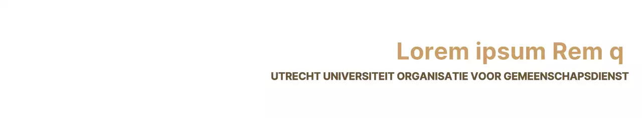 Strakke combinatie van symbool en embleem in bruin en marineblauw Promoot en verkoop de gemeenschapsdienst van je universiteit.