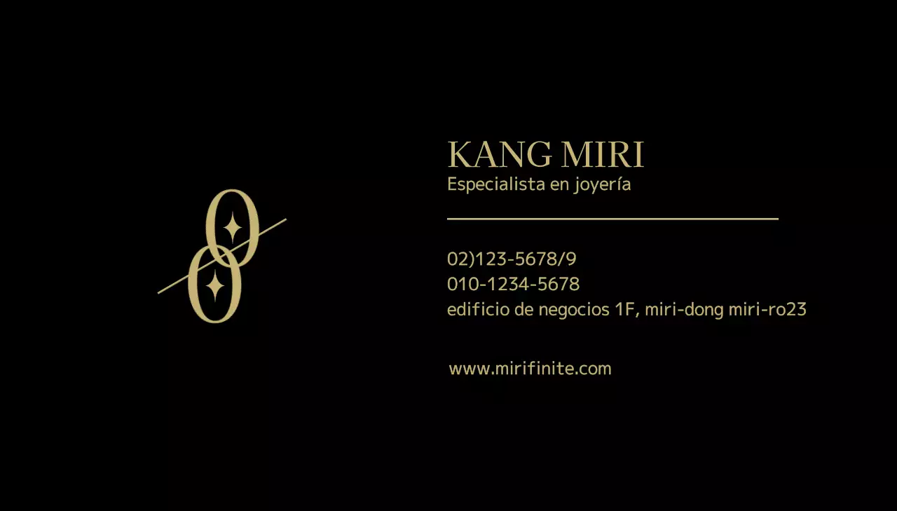 Joyería de alta gama con un logotipo simbólico negro y dorado