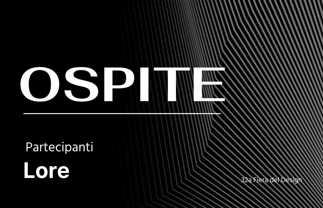 Organizzatori di eventi con un design incentrato su linee e forme