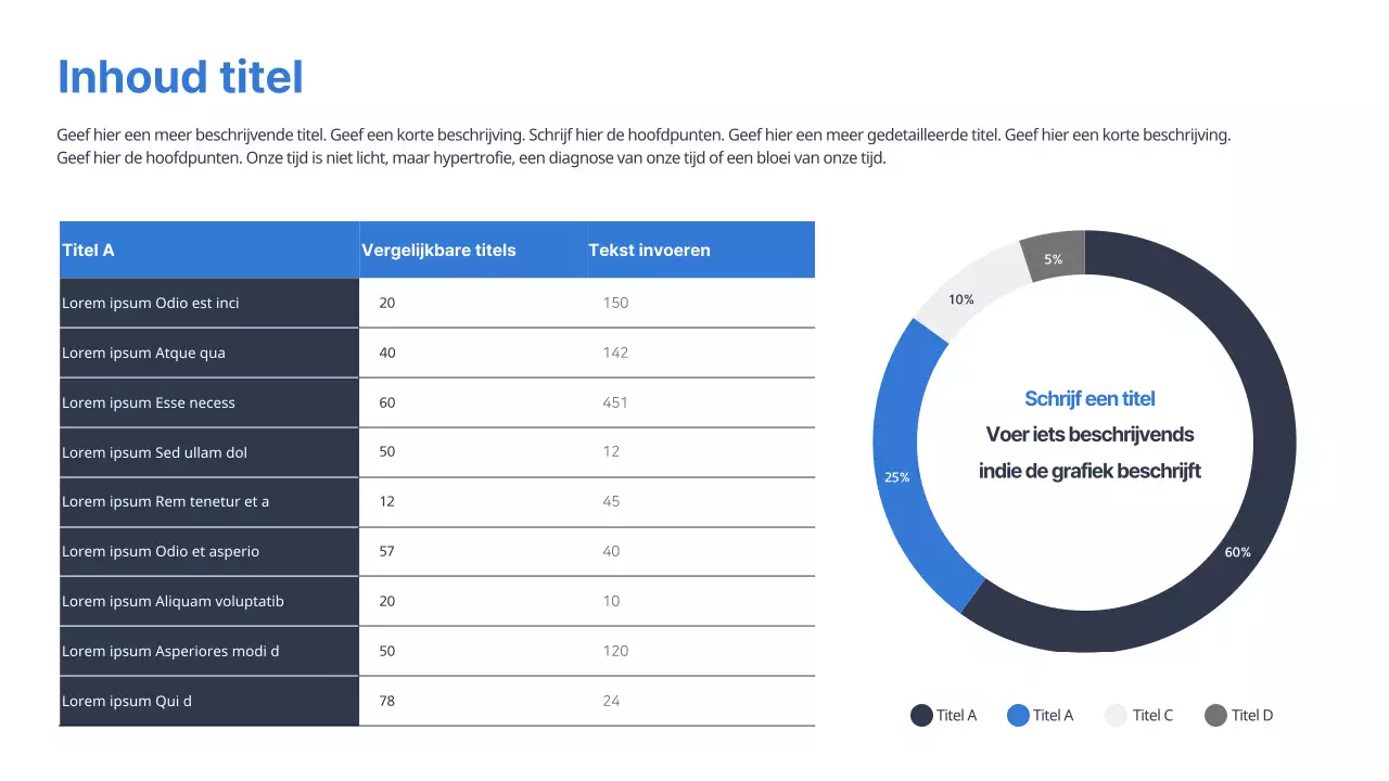 Schone grafieken in blauw