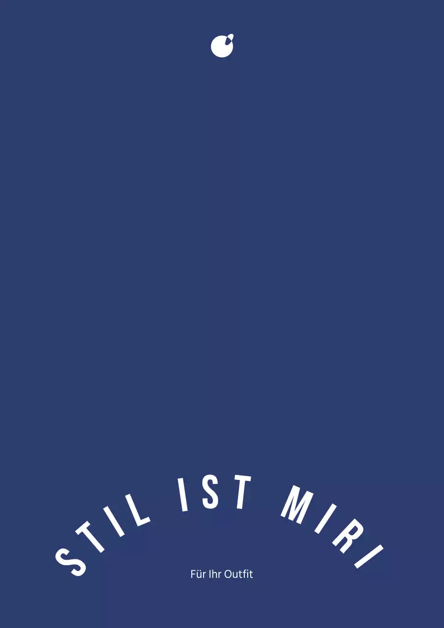 Entwerfen Sie eine Kordeltasche für ein Bekleidungsunternehmen mit dem Logo und dem Firmennamen des Unternehmens in einem Bogen innerhalb eines dunkelblauen Quadrats.