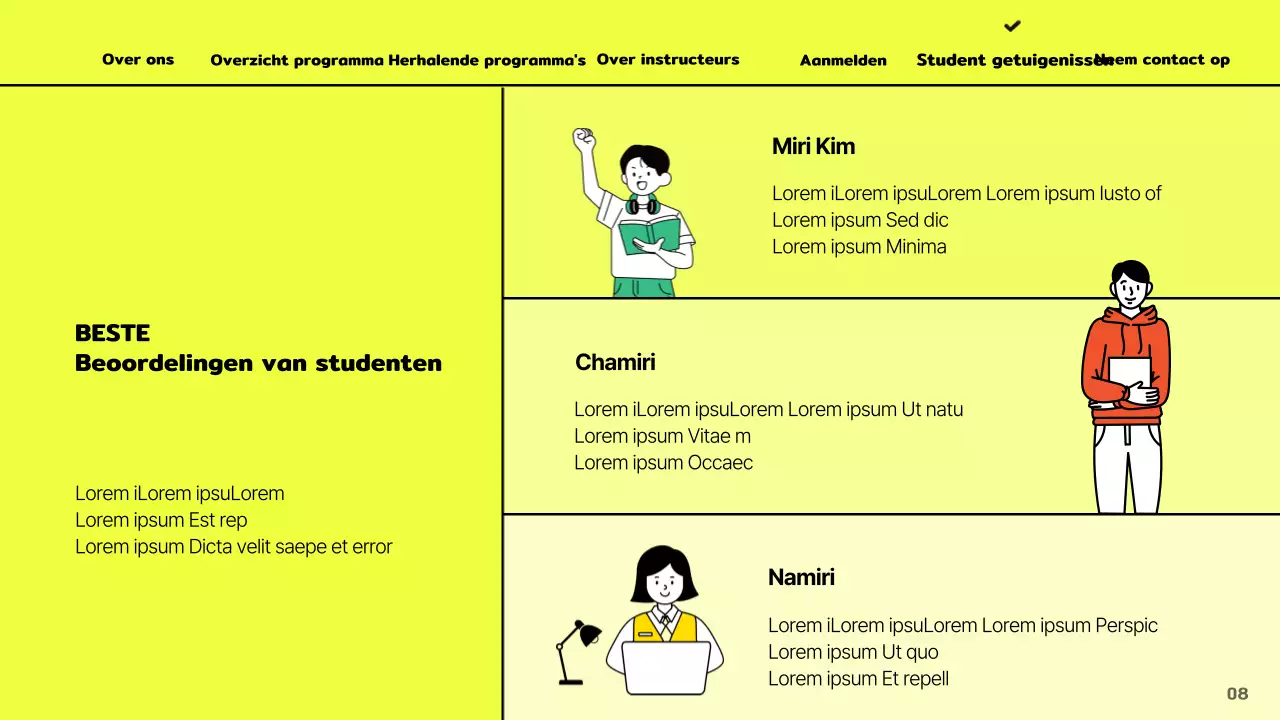 Promoot de filmacademie met een artistiek concept op een gele achtergrond
