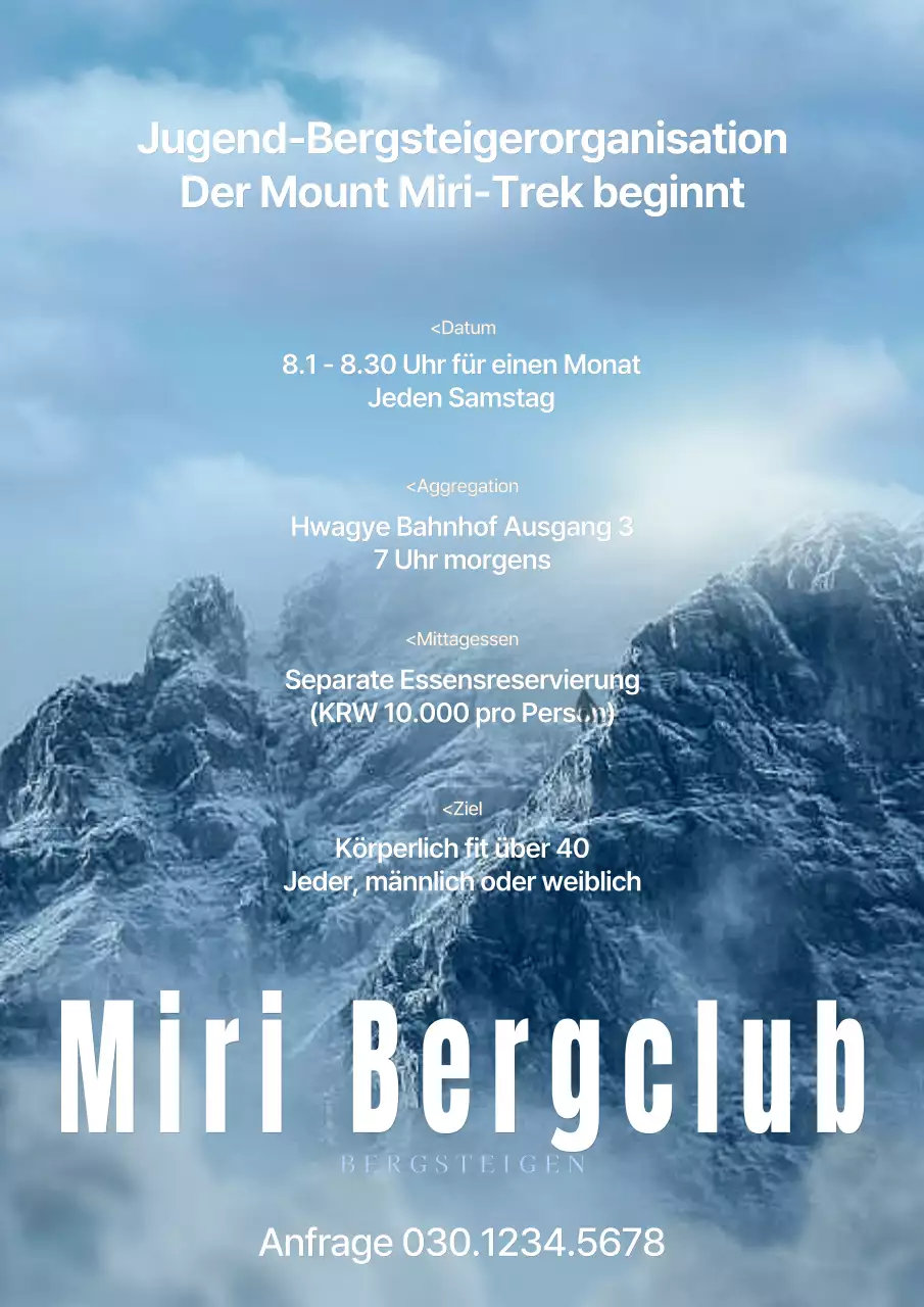 Blaue Bergsteiger Rekrutierung