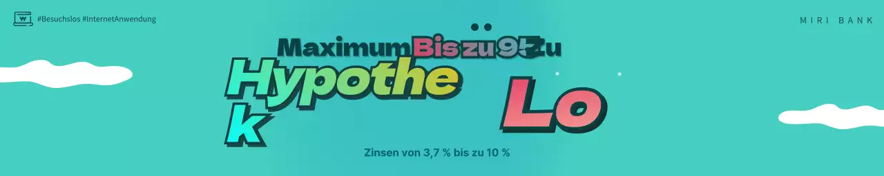 Hellblau und rosa Hypothek gif animiertes Video-Banner