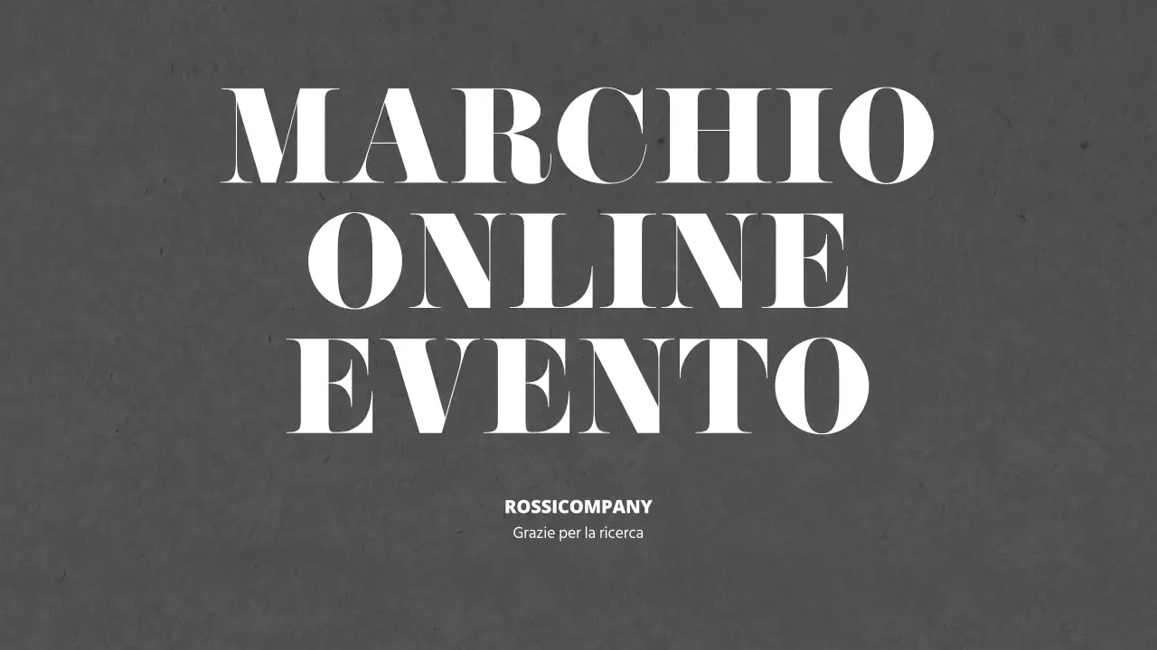 Proposta di un evento online per promuovere la famiglia di canali del marchio Grey