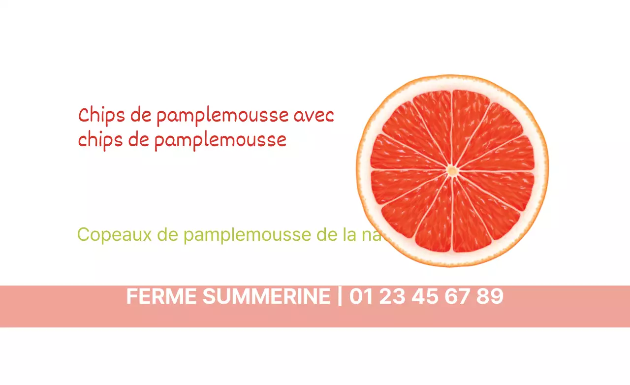 Copeaux de pamplemousse