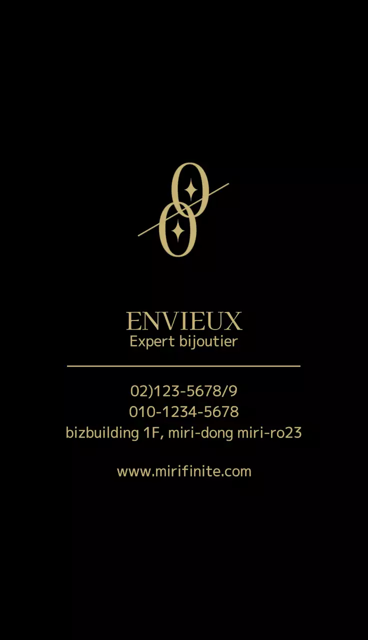 Bijouterie haut de gamme avec un logo symbolique noir et or