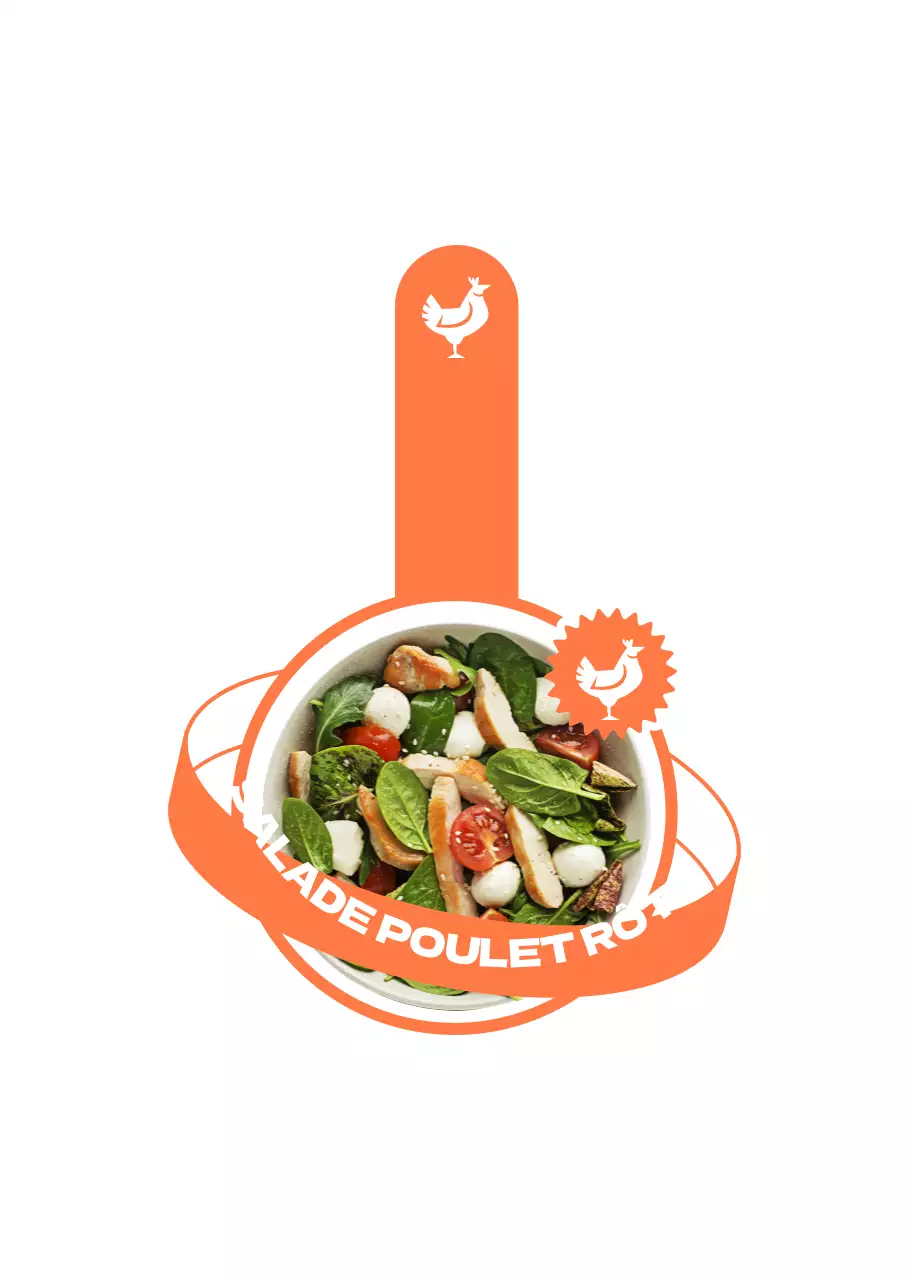 Fluorescente, la conception planétaire branchée guide du menu salade