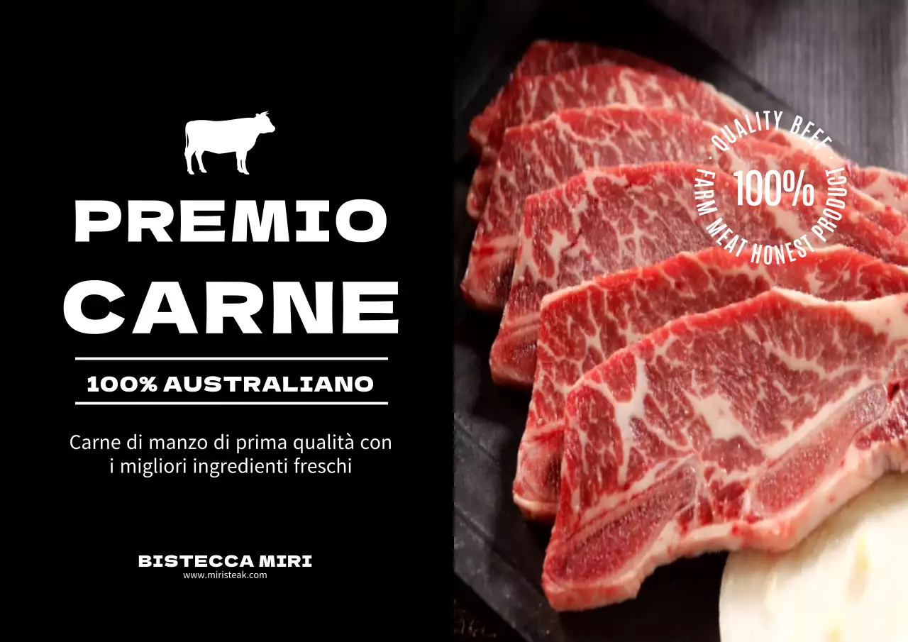 Etichetta alimentare con costine fotografiche nere