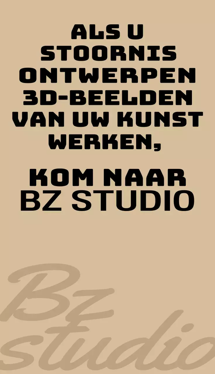 Strak ontwerp met tekst in rustige, stijlvolle kleuren