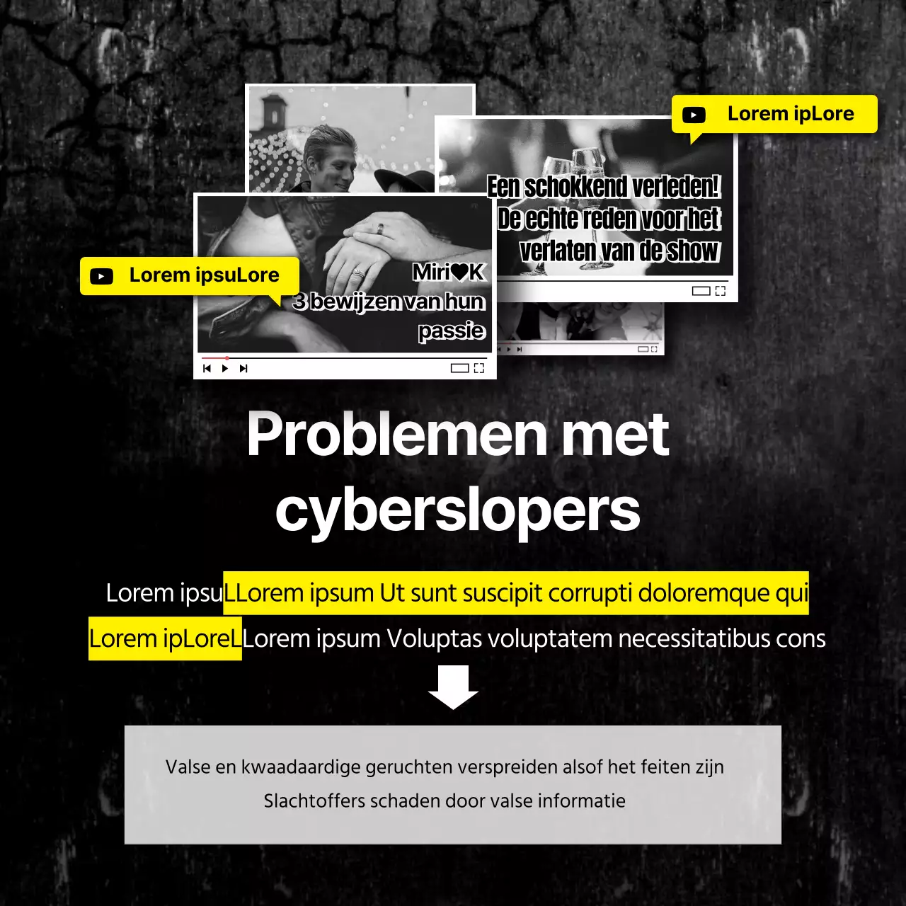 Cyberwrecker met zwarte en gele waarschuwingslijnen