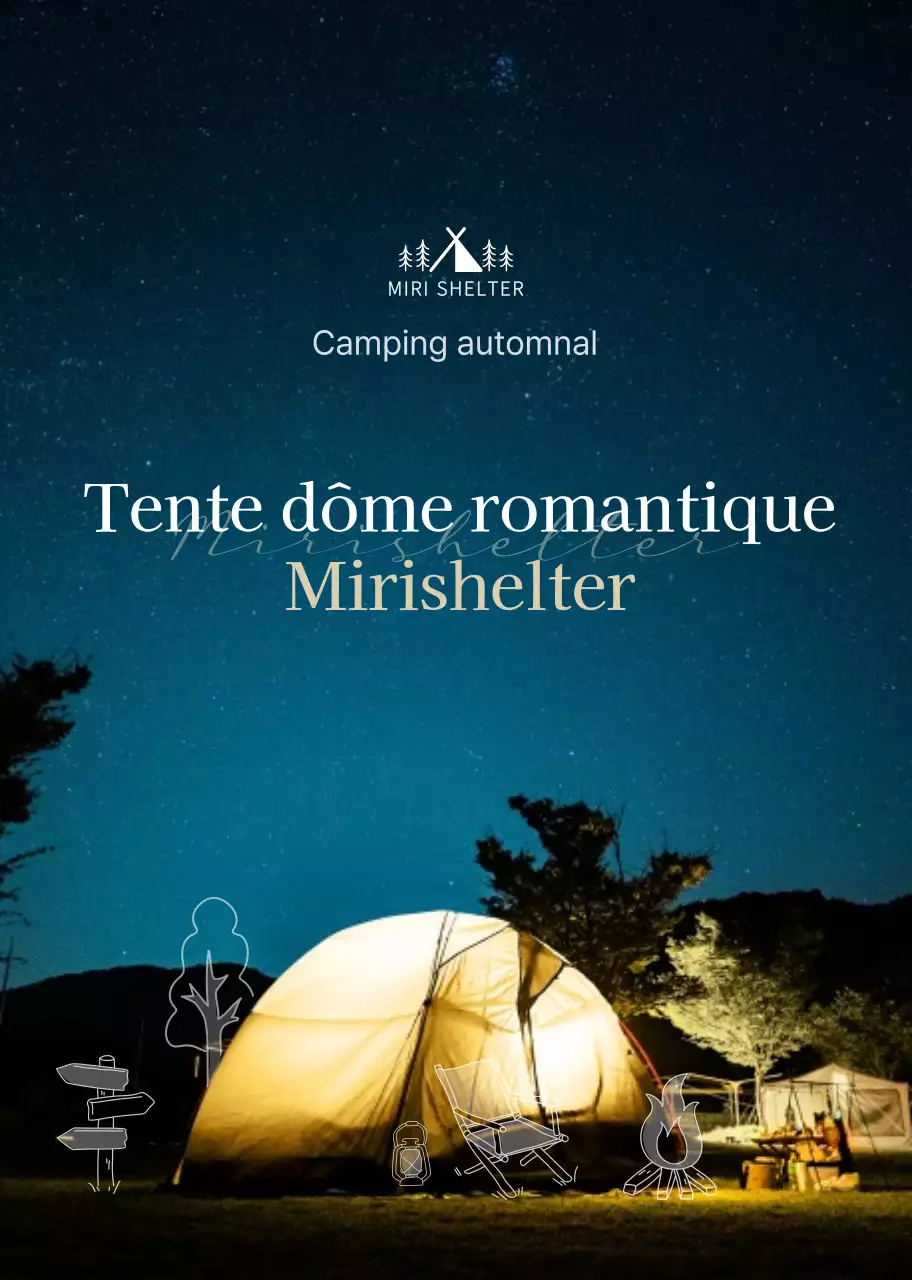 Vendre des tentes sur fond de photo de ciel nocturne bleu marine