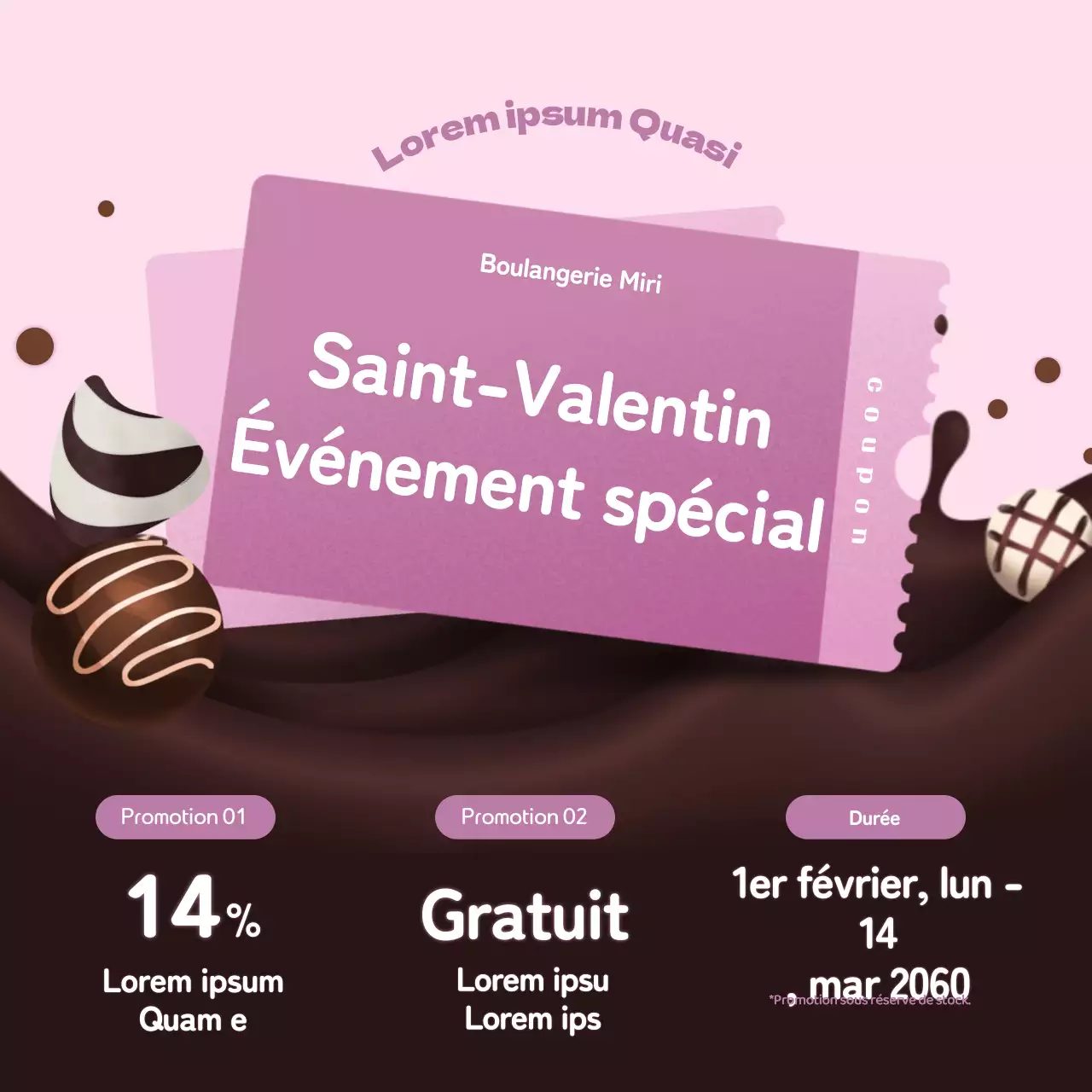 Purple Simple ChocolateIllustrationJournée de la Saint-ValentinÉvénementsInstagramCourrier d'information