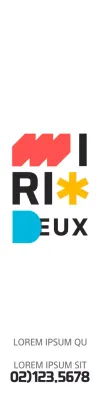 Logo de texte simple et coloré pour un kit d'accueil d'entreprise