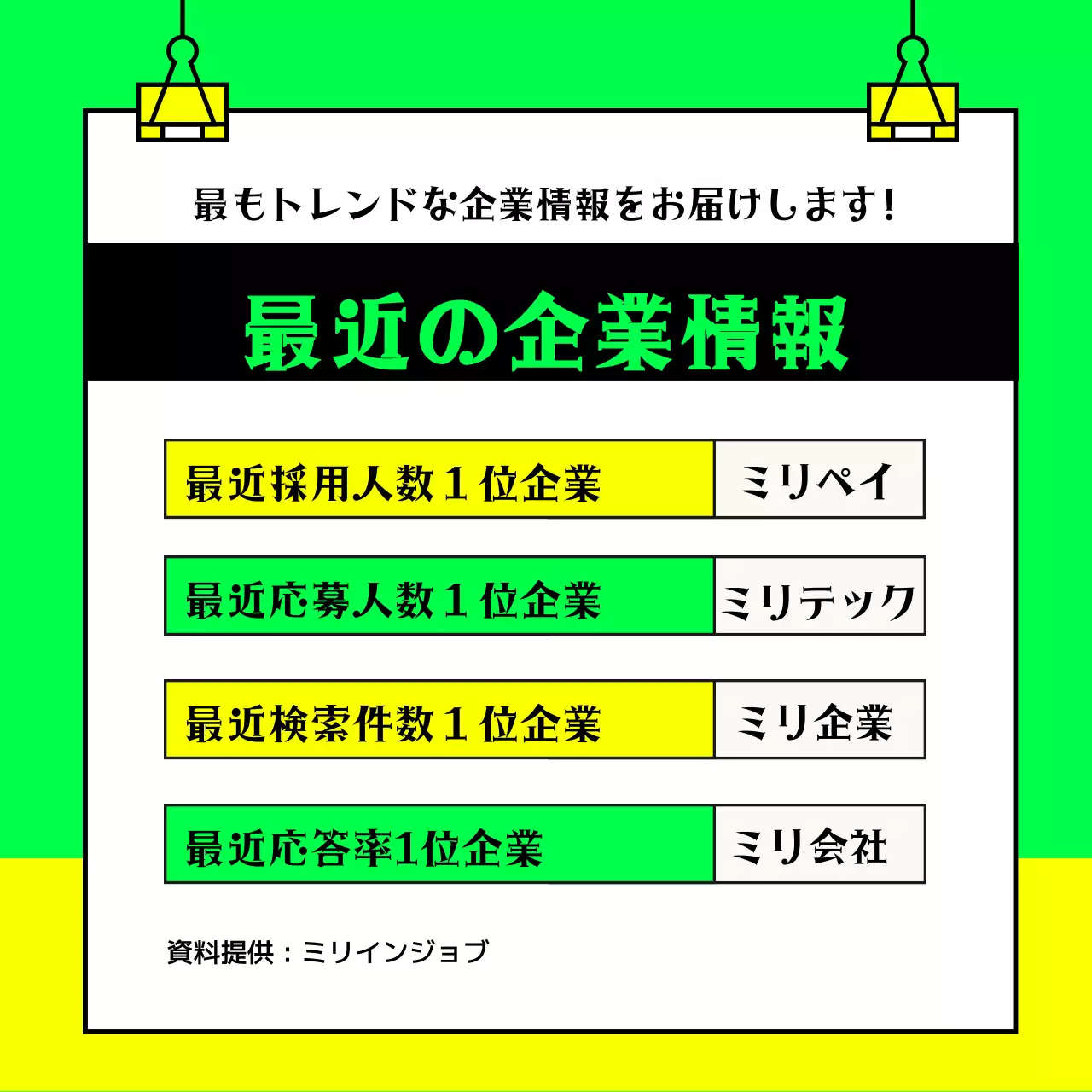 カラフル モダン 採用情報 ポスター Instagram カルーセル