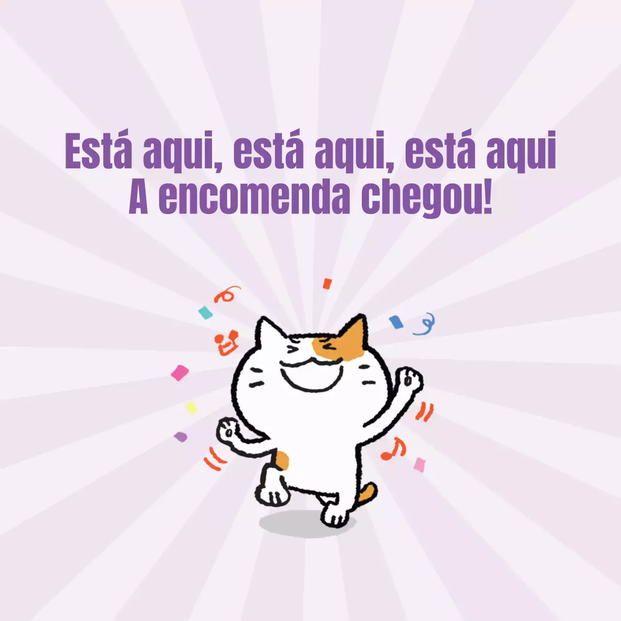 A encomenda está aqui!