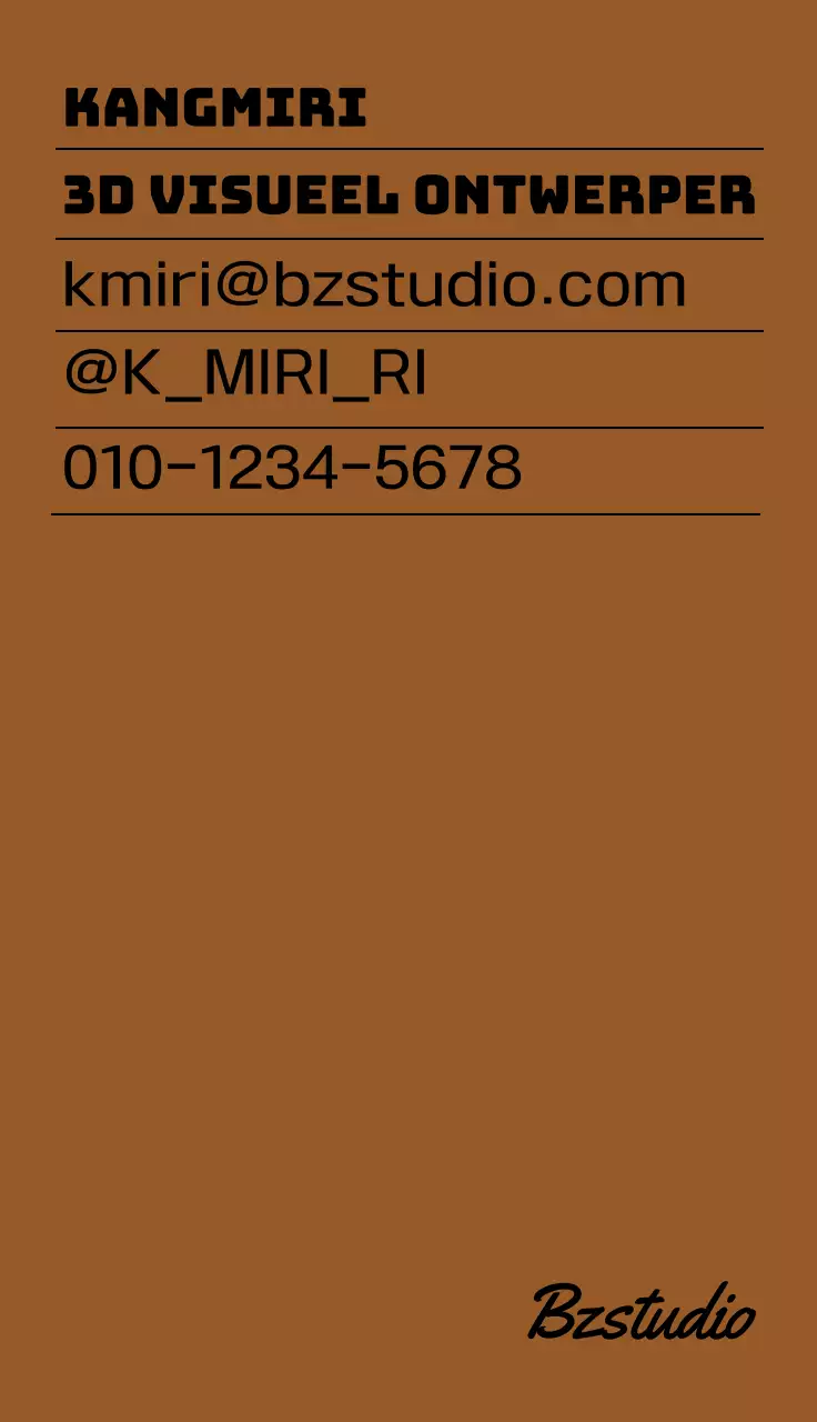 Strak ontwerp met tekst in rustige, stijlvolle kleuren