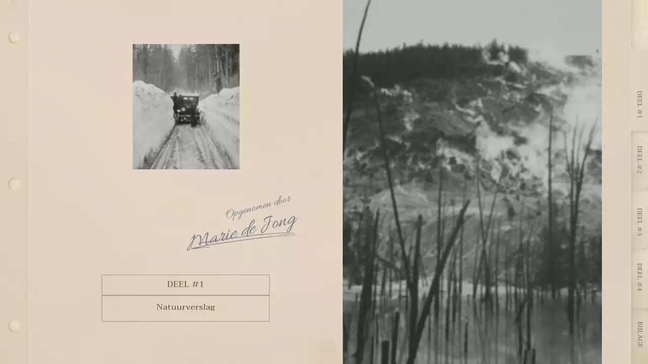 Een beige, vintage-geïnspireerd retro fotoboek