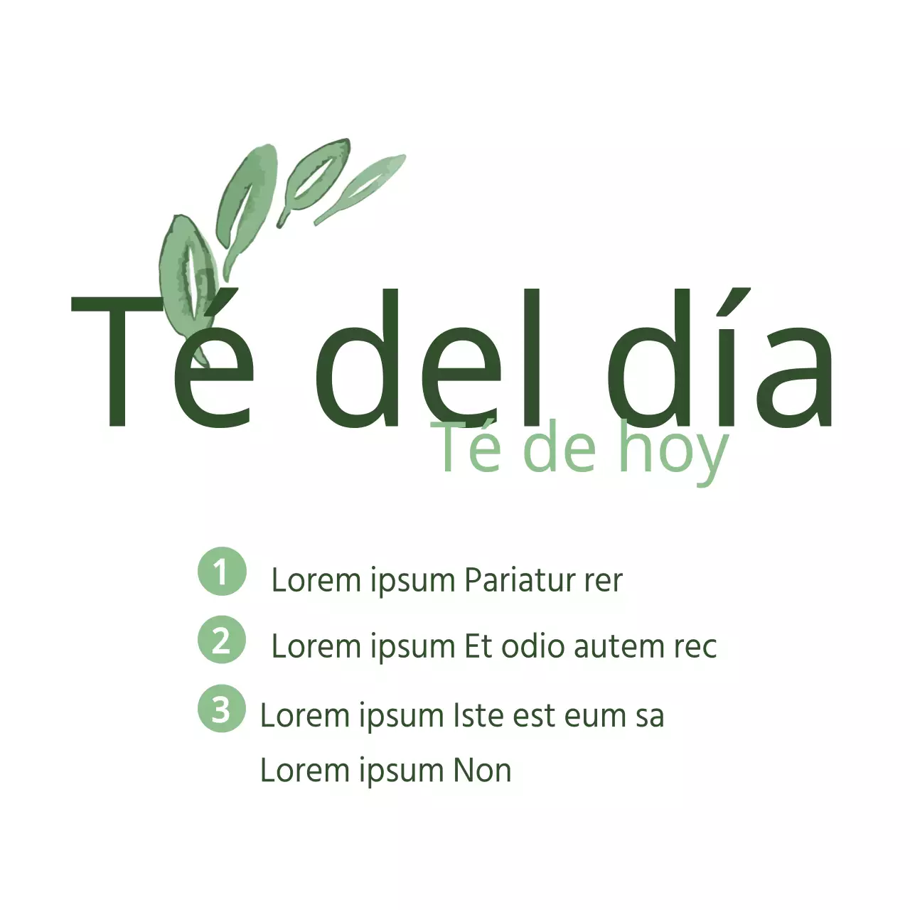 Té del día
