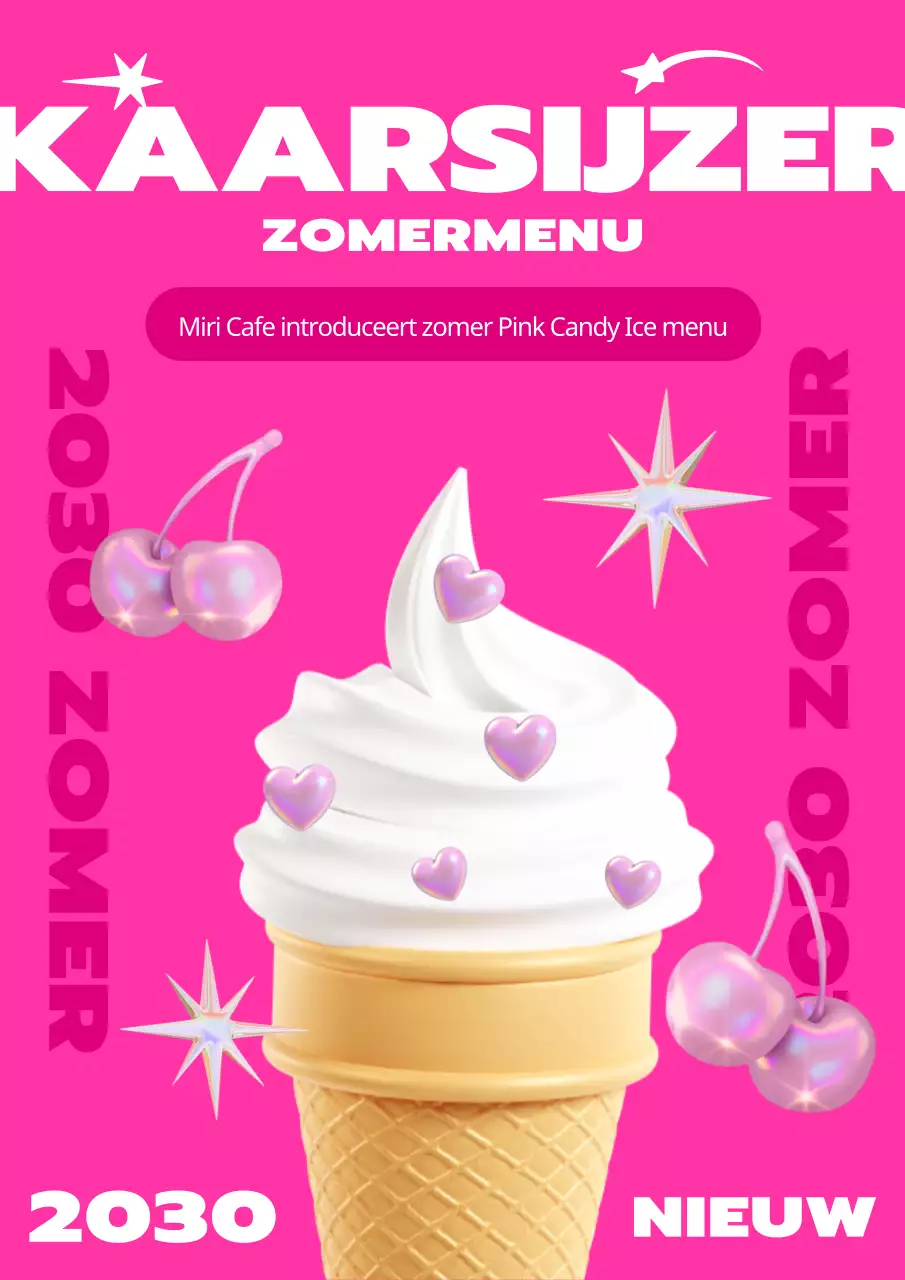 IJs promoten met een schattige, roze twist
