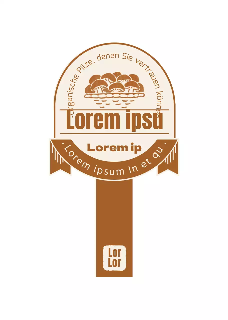 Leitfaden für braune, biologische Pilze