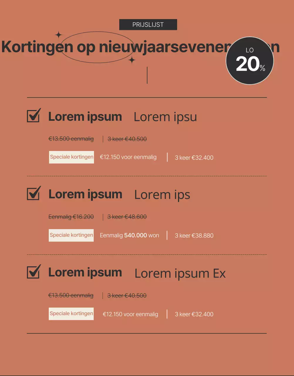 Reclame voor dermatologische cosmetische ingrepen in bruin en zwart.