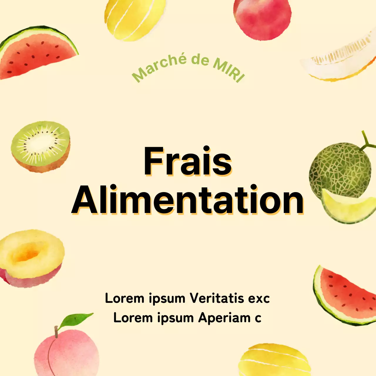 Autocollants illustrés sur les aliments frais