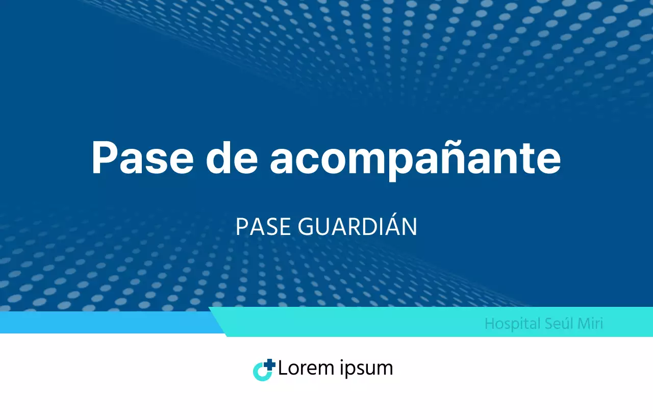 Pases de acceso con estampado azul marino y azul claro