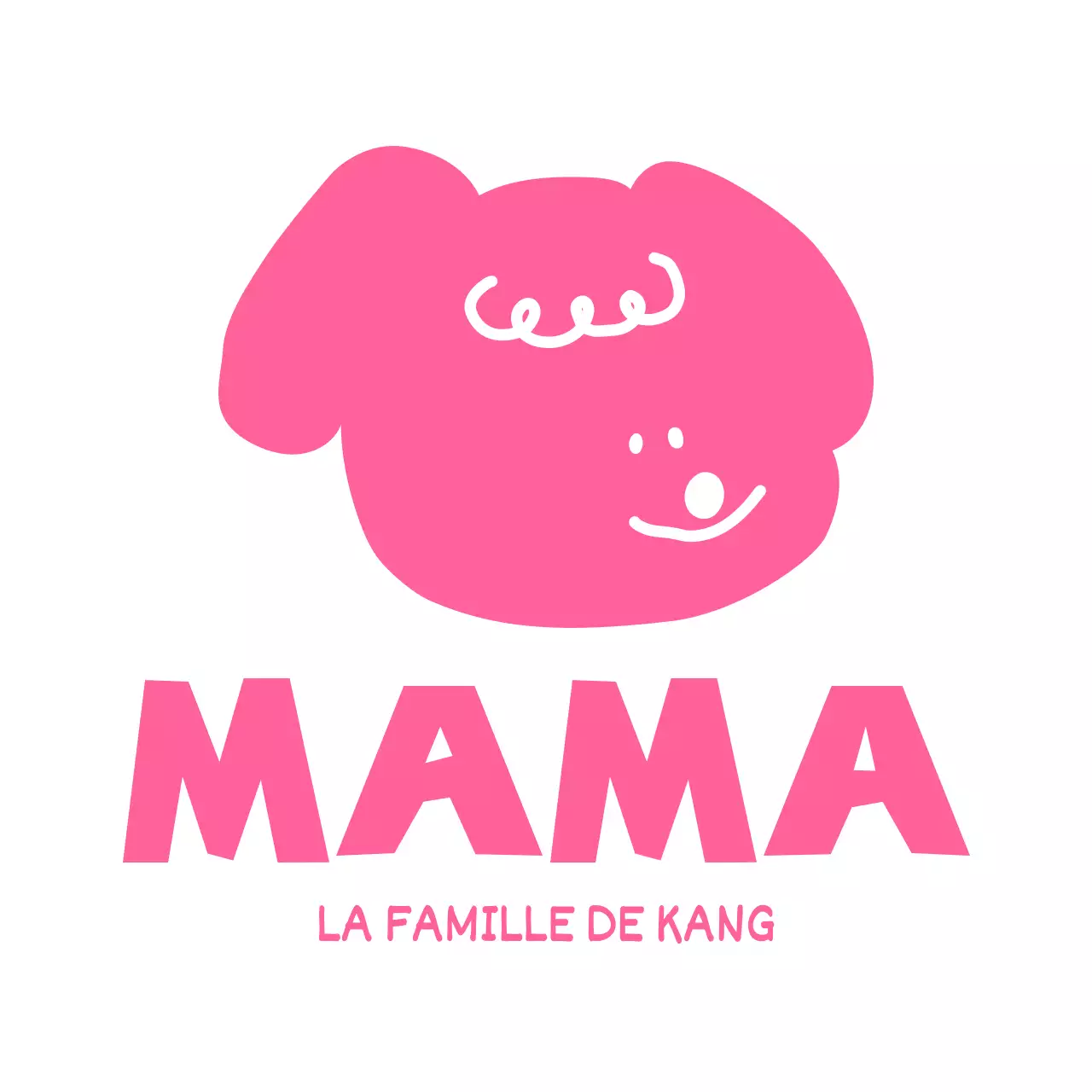 T-shirt de famille rose mignon