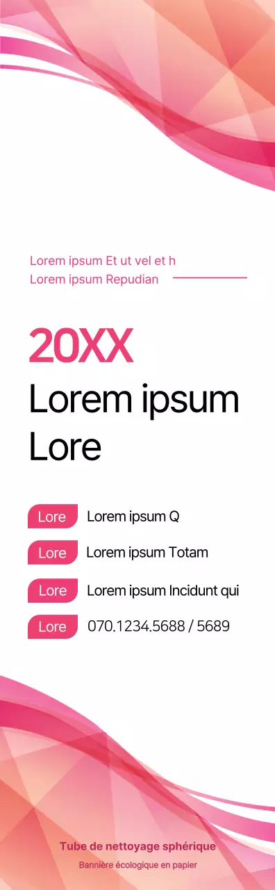 Rose et noir pour une annonce de séminaire au style simple