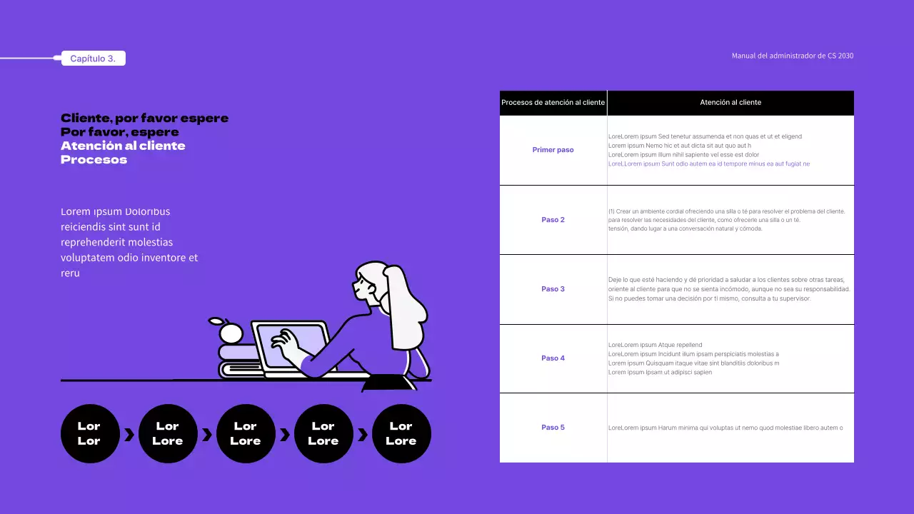 Purple Illustrated CS Service Manual Theme