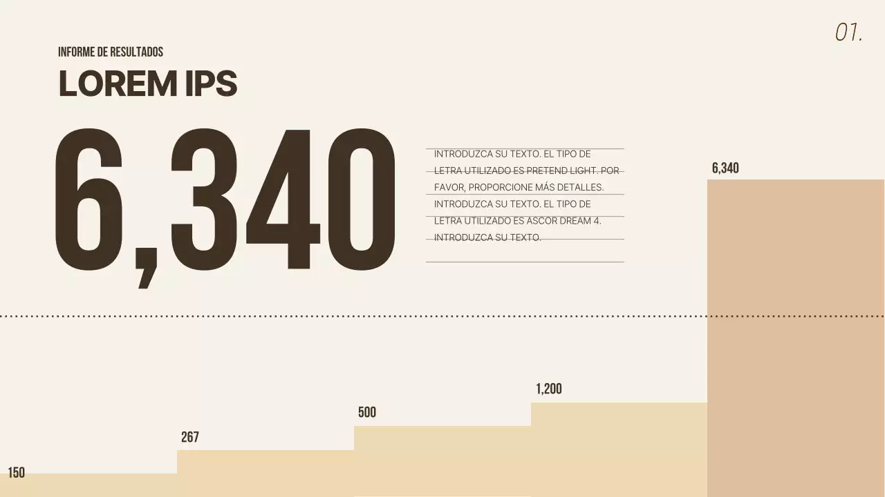 Informes de rendimiento de la empresa limpios y de color beige