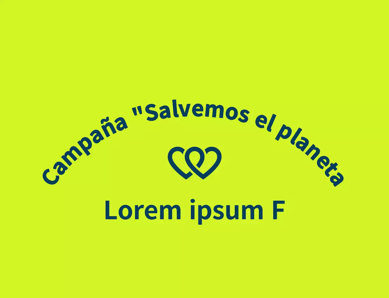 Logotipo de un voluntario limpio en verde claro y azul marino para organizaciones de defensa del medio ambiente.