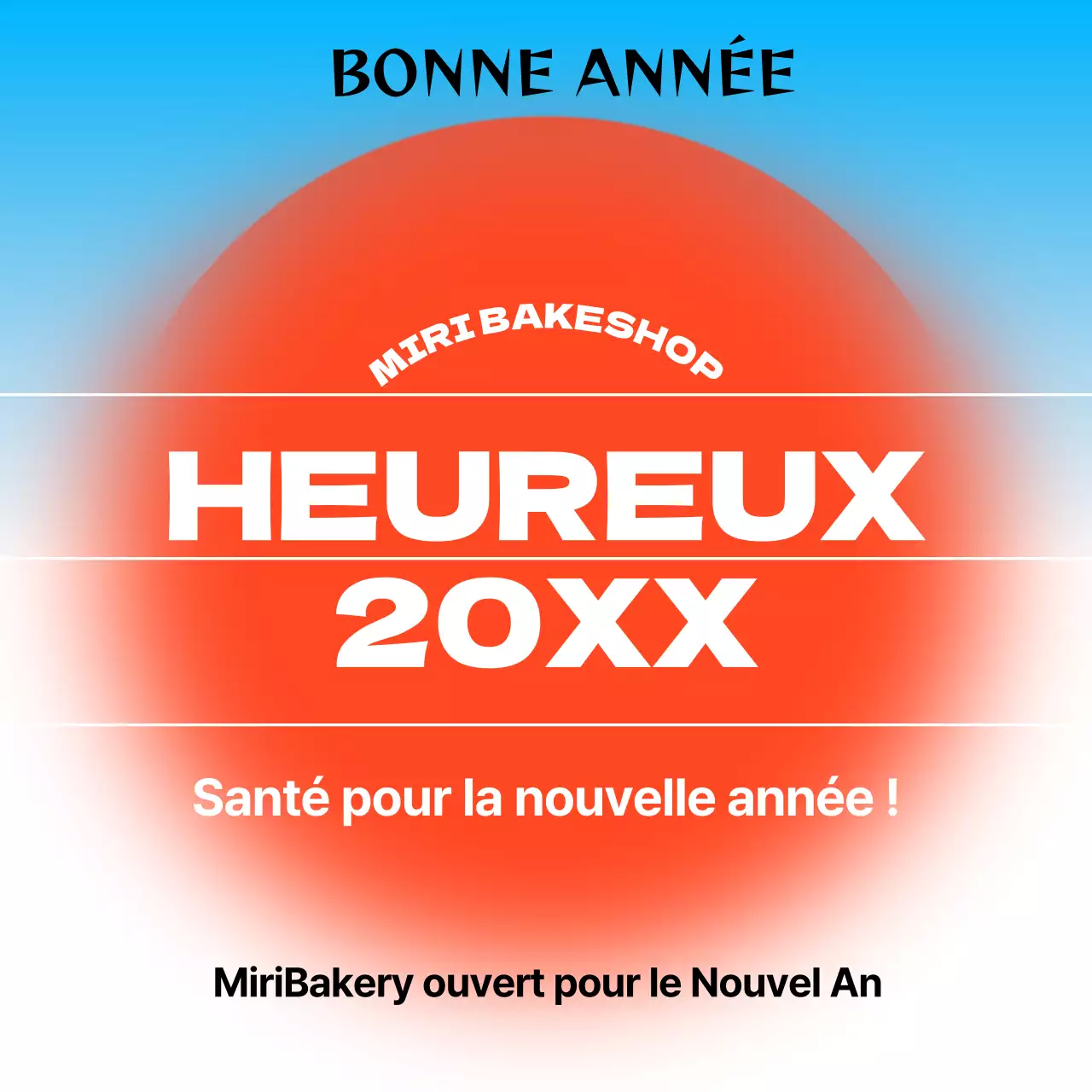 Vœux de bonne année en rouge