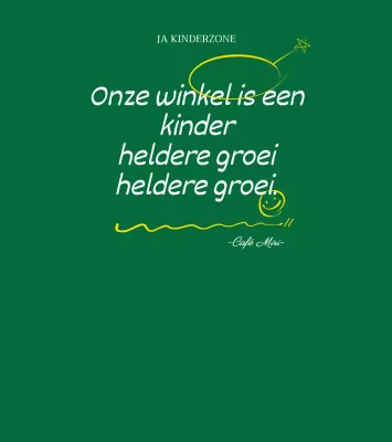 Schattige kalligrafische stijl in groen en wit Yeskizone-campagne