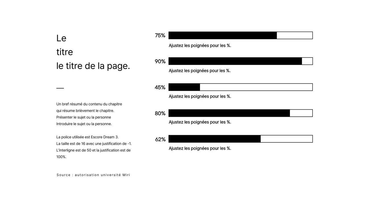 Infographie simple en noir et blanc
