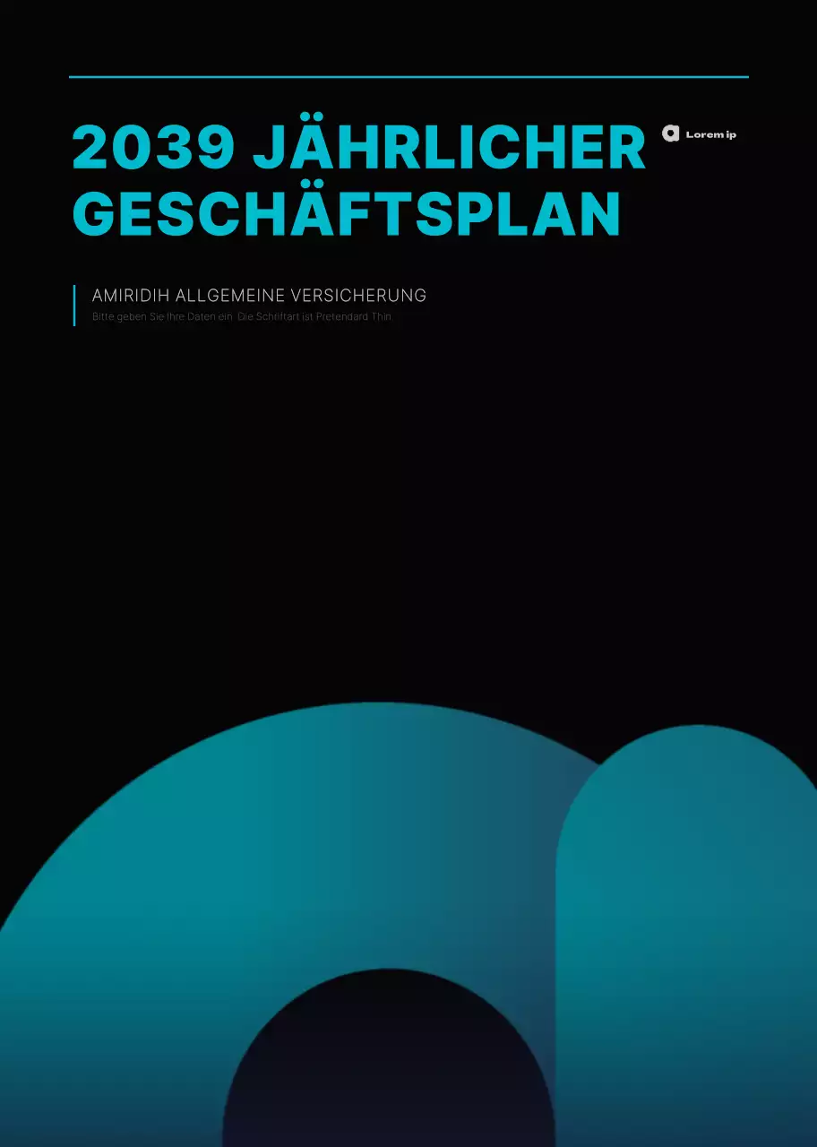 Einfaches Konzept Federband in Hellblau und Schwarz