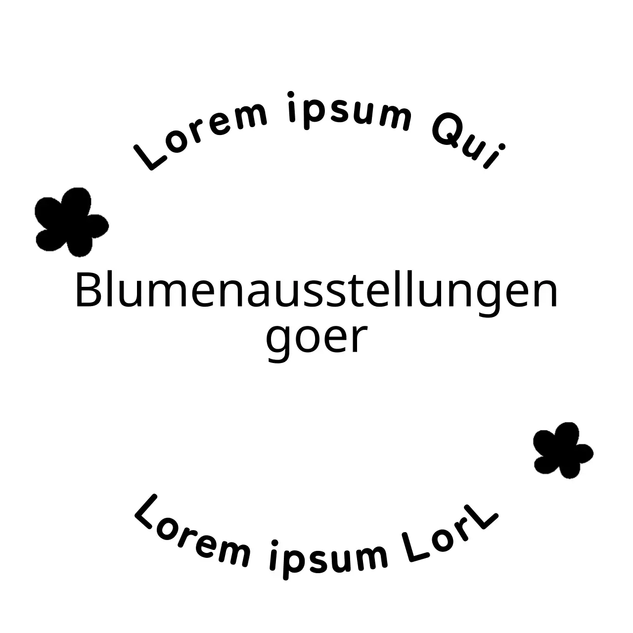 Einfache und saubere Textkombination Layout-Stil Promote Blumenfest