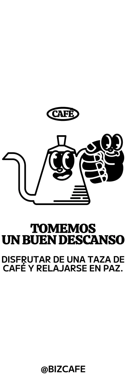 Para una cafetera bonita y moderna y artículos de cafetería con personajes a mano