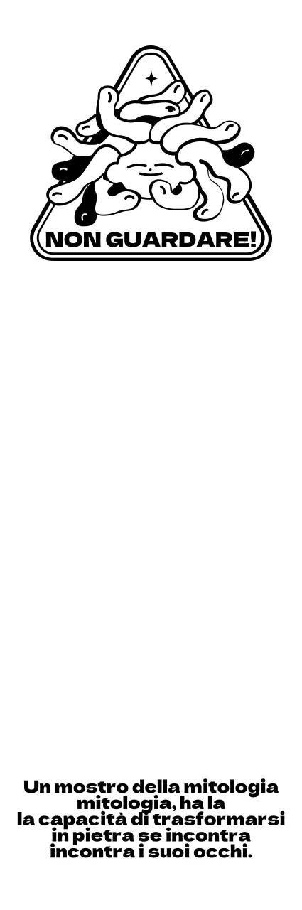 Stile simpatico e alla moda del logo con emblema Medusa per prodotti personalizzati