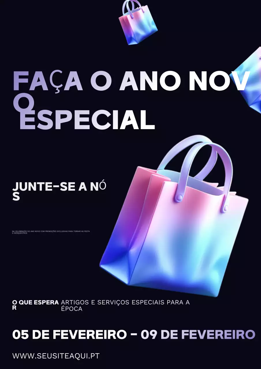 promoção de compras modernas arco-íris