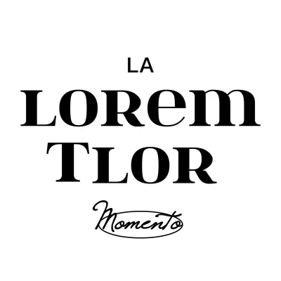 Texto sencillo y limpio en estilo de logotipo en blanco y negro para promociones y productos de cafeterías brunch.