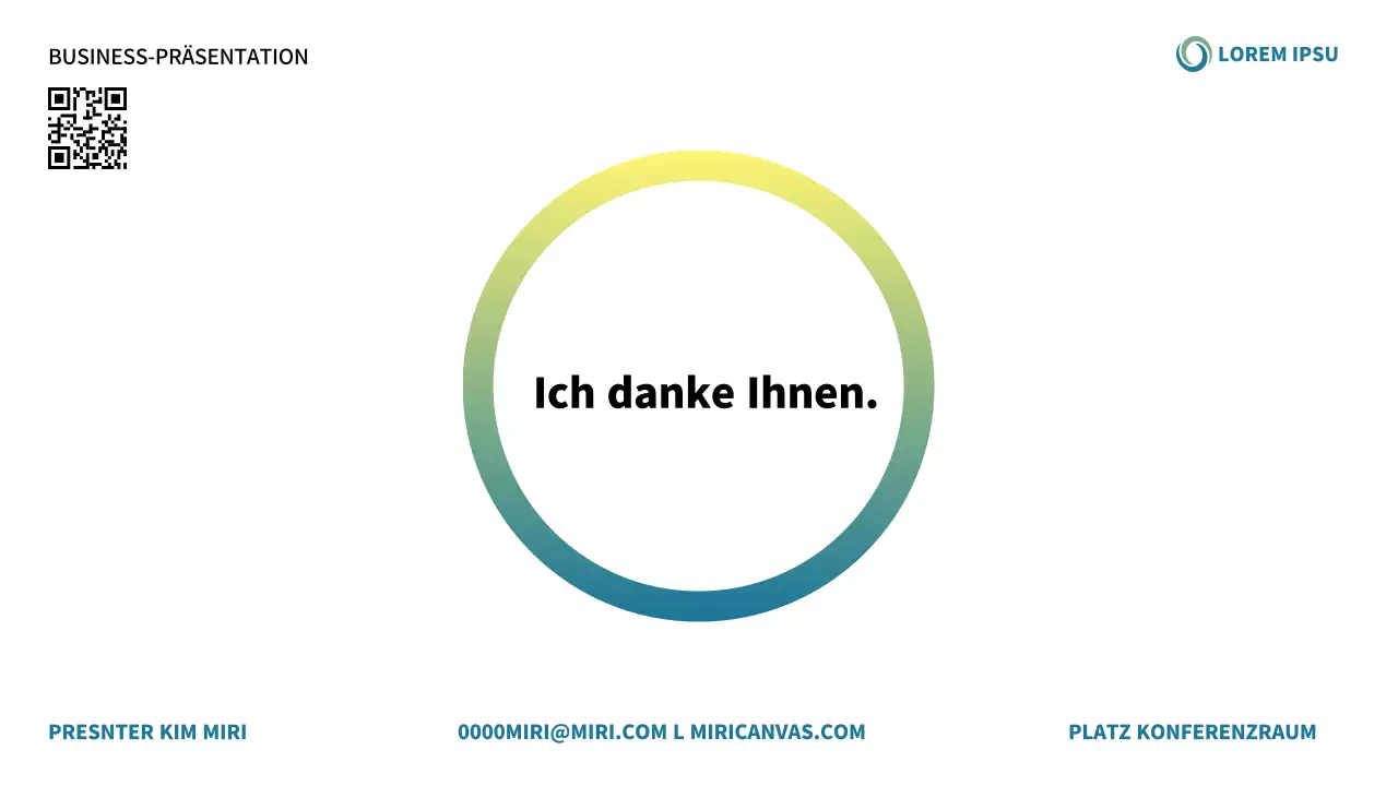 Ein moderner weiß-blauer Vorschlag zur Einführung eines Unternehmens