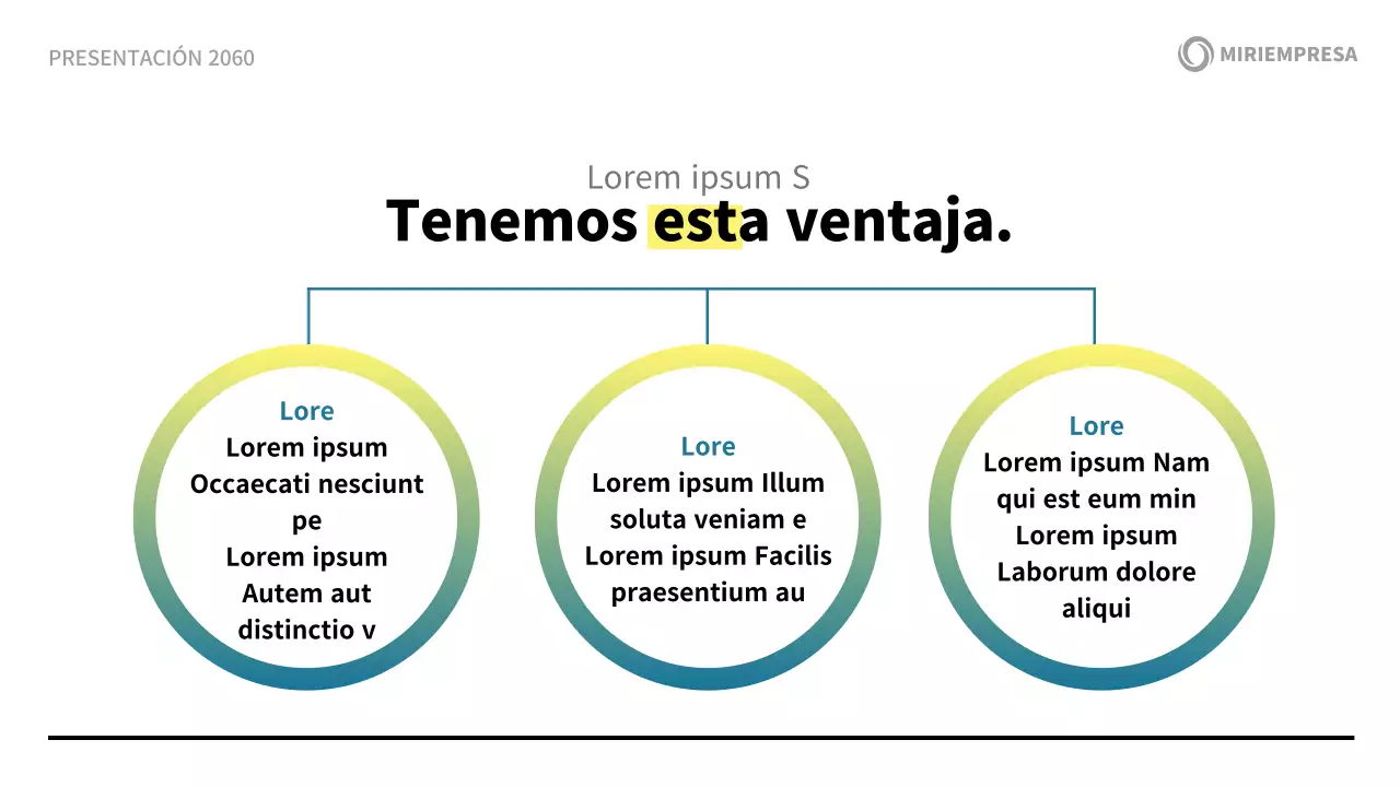 Una moderna propuesta de presentación corporativa en blanco y azul