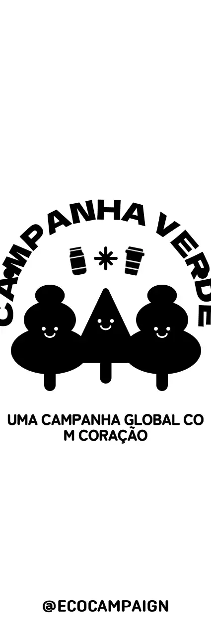 Estilo de combinação de texto e personagem de madeira para promover campanhas ecológicas