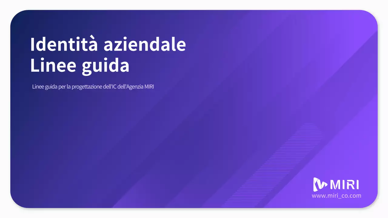 Linee guida del marchio aziendale in viola