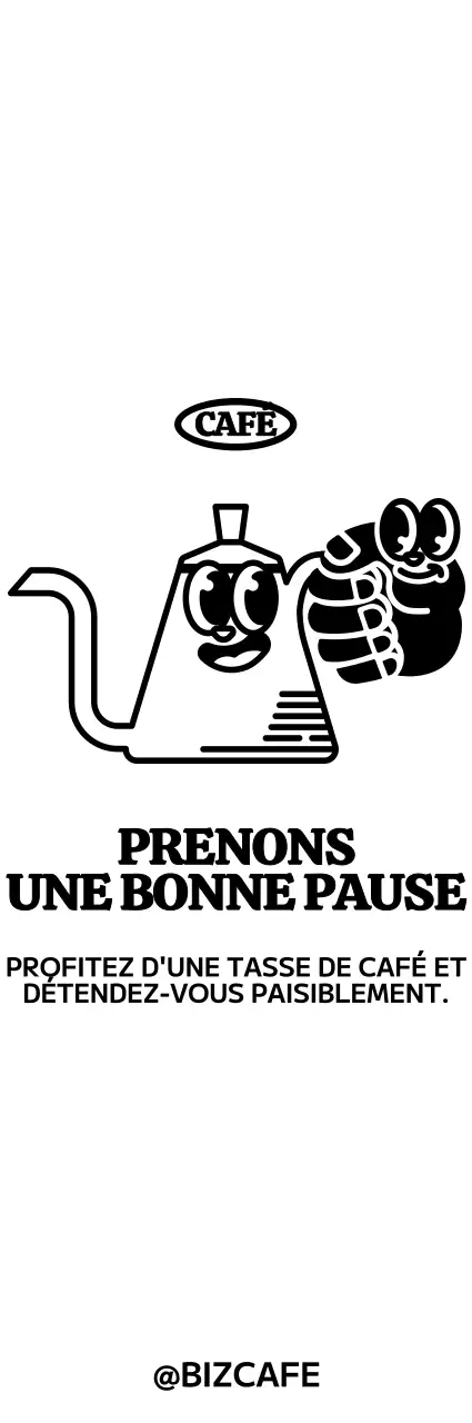 Pour une cafetière mignonne et branchée et des articles de café à l'effigie d'un personnage.