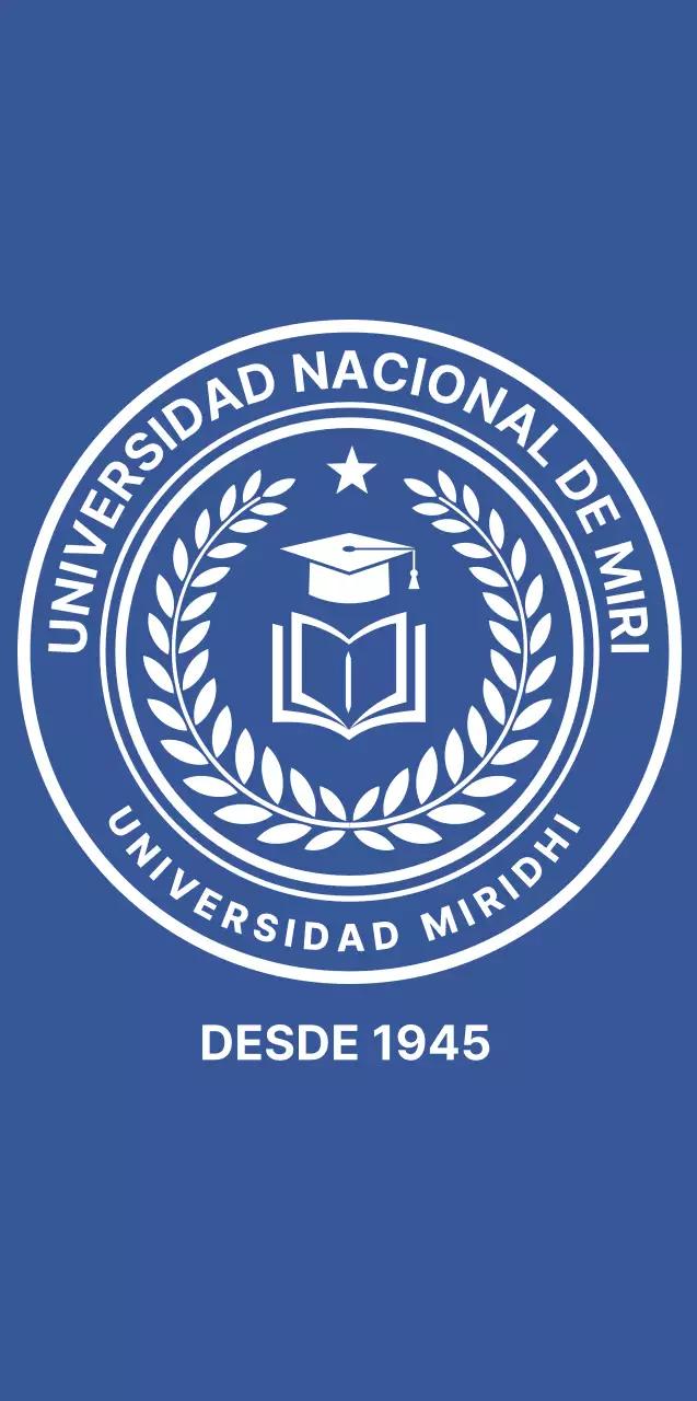 Recuerdos escolares con símbolos universitarios azules y blancos