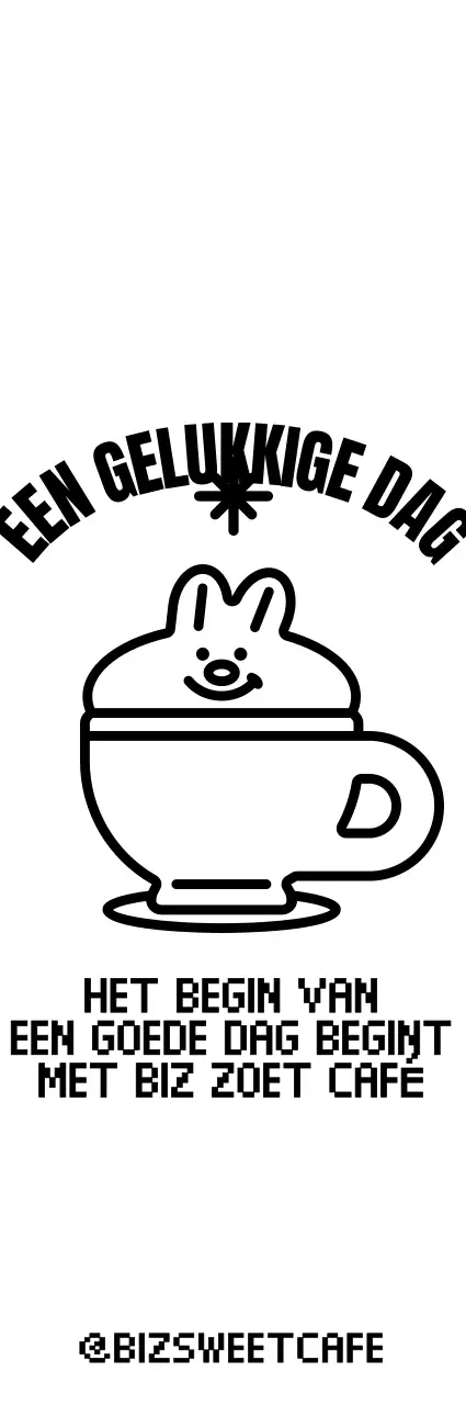 Slagroom met konijntjeskarakter in een schattig bekertje voor cafegoods