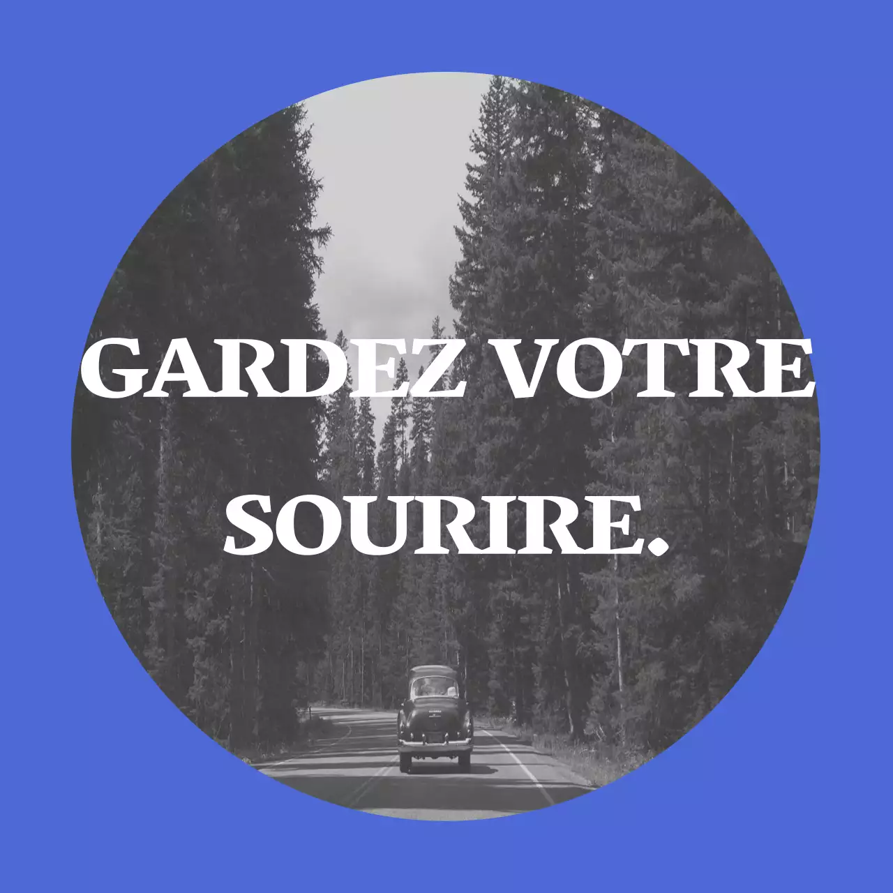 Marchandises sentimentales avec des photos en bleu et en noir et blanc